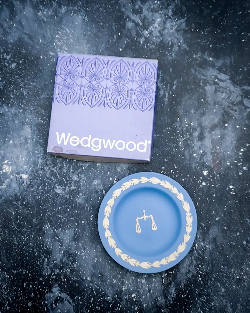 Piattino wedgwood celeste