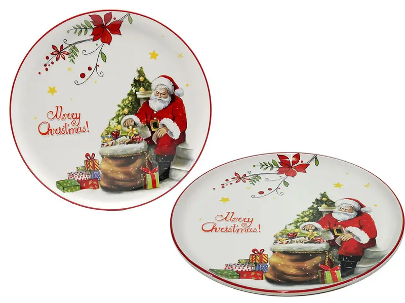PIATTO CON BABBO XMAS DIAM. 30CM