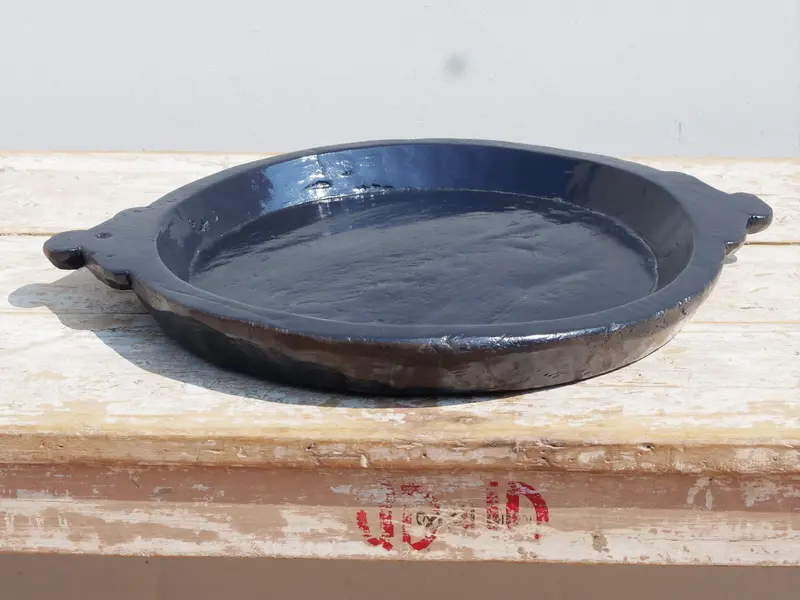 Piatto Indiano Dipinto In Teak cod.PIL51