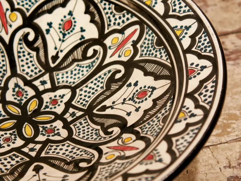 piatto marocchino decorato cod.PMD01