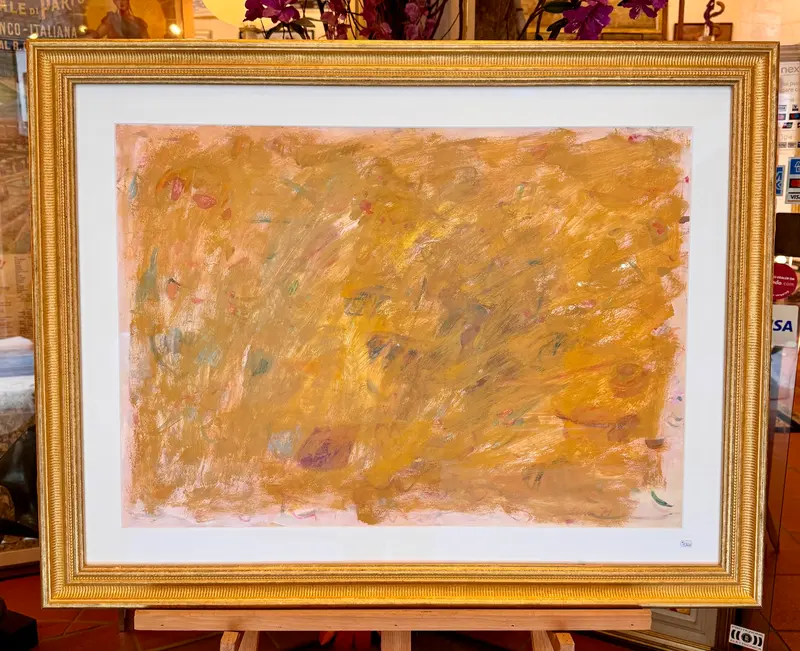 Piero Sadun – “Senza titolo (beige)” – tecnica mista su cartoncino – 1971