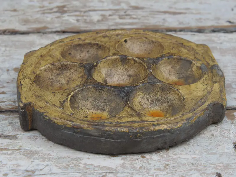 pietra ollare Kuzhipaniyaram,pietra Unniappakara, frittella di pietra ollare Paniyaram Unni Appam pad ora portacandele indiano cod.OLIO1