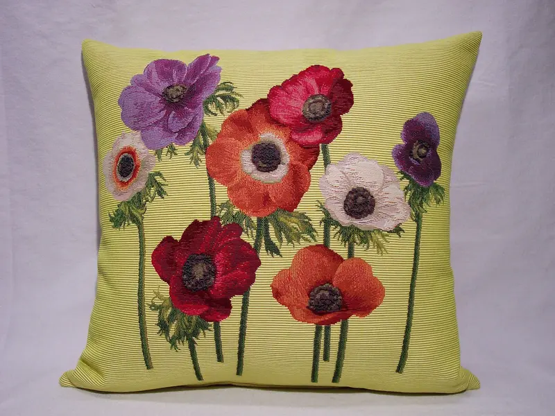 PILLOW COVER EIGHT ANEMONES