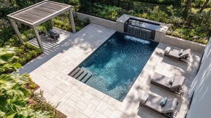 PISCINA CON CASCATA MODELLO GHT-532649-784512 KIT DI MONTAGGIO MISURE 800x400x150 cm