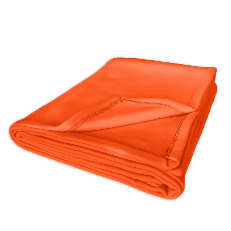 Plaid arancione per Letto Singolo e Matrimoniale - Linea Basic