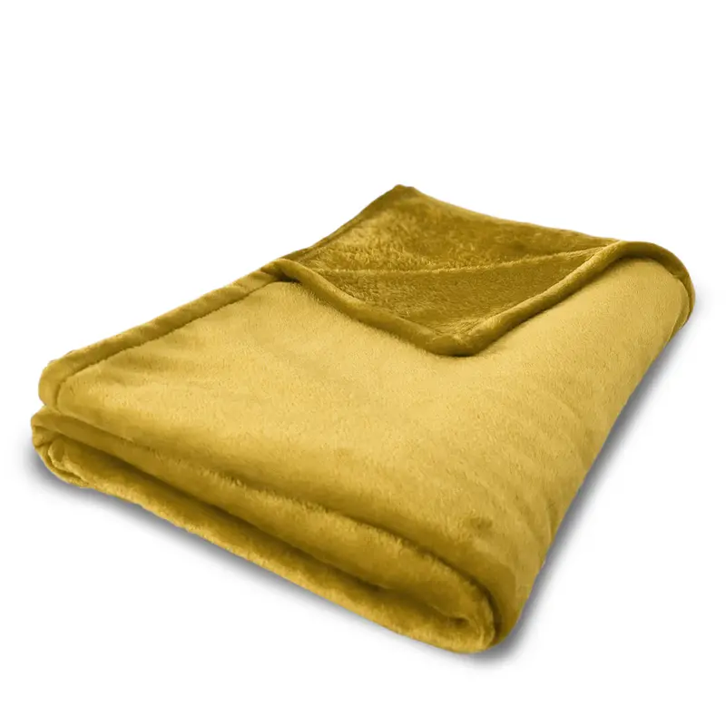 Plaid giallo per Letto Singolo e Matrimoniale - Linea Basic