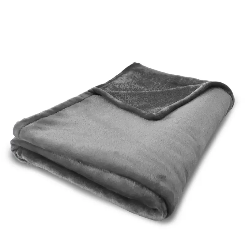 Plaid grigio per Letto Singolo e Matrimoniale - Linea Basic