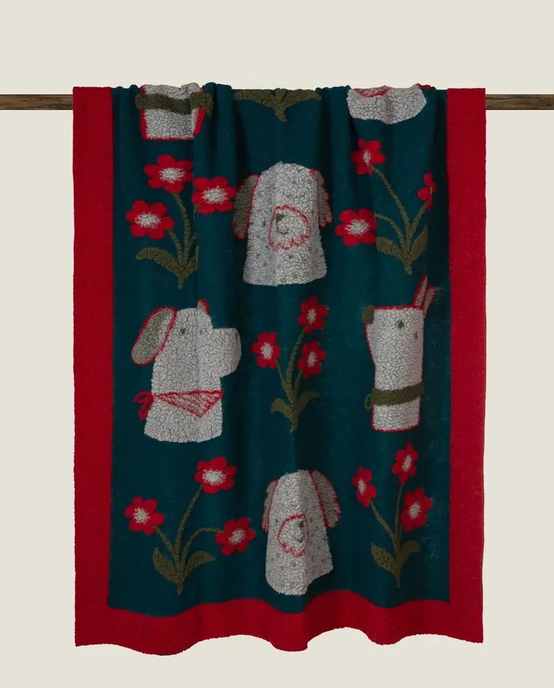 Plaid Lana Cotta Pregiata - Bau Beauty Rosso