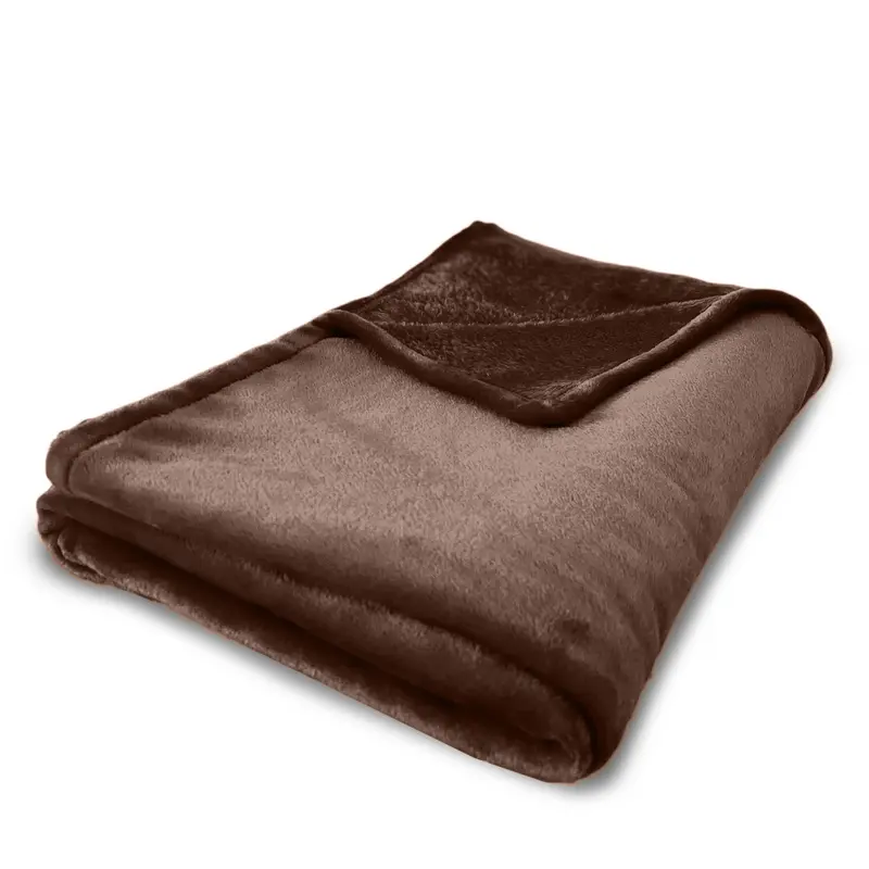 Plaid marrone per Letto Singolo e Matrimoniale - Linea Basic