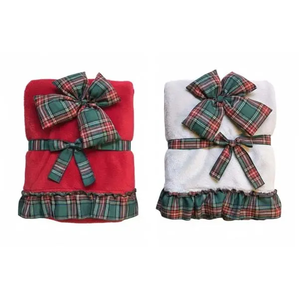 Plaid Sherpa Con Fiocco Assort