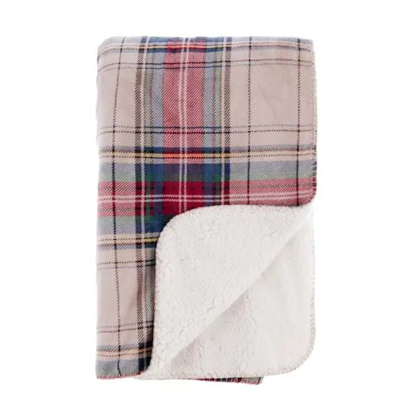 PLAID SHERPA STAMPATO 430GSM