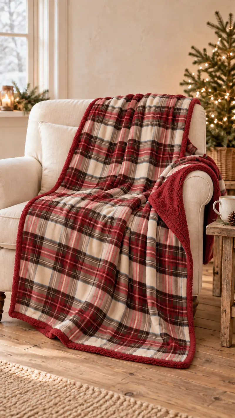 Plaid Tartan 130x160 cm, con giftbox