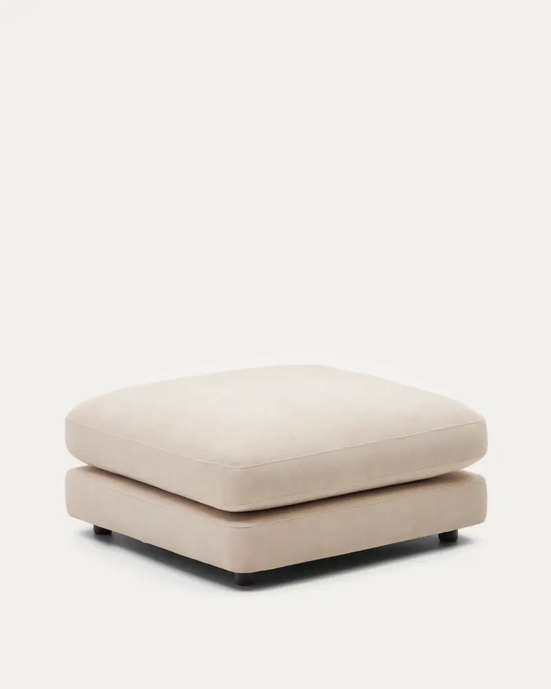 Poggiapiedi Gala beige 90 x 90 cm