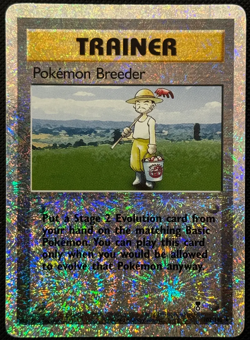 Pokémon Breeder 102/110 ENG reverse Legendary Collection carta Pokemon