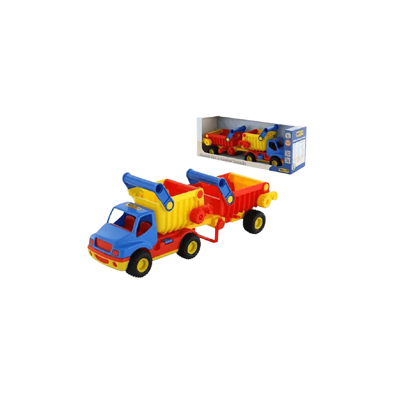 Polesie giocattoli - Cons Truck Dumper con rimorchio
