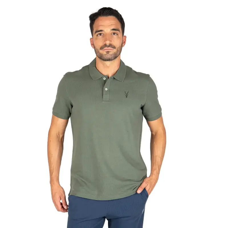 POLO UOMO MEZZA MANICA IN COTONE PIQUE' BIOLOGICO