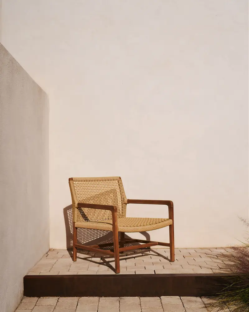 Poltrona Sabolla in legno massiccio di teak