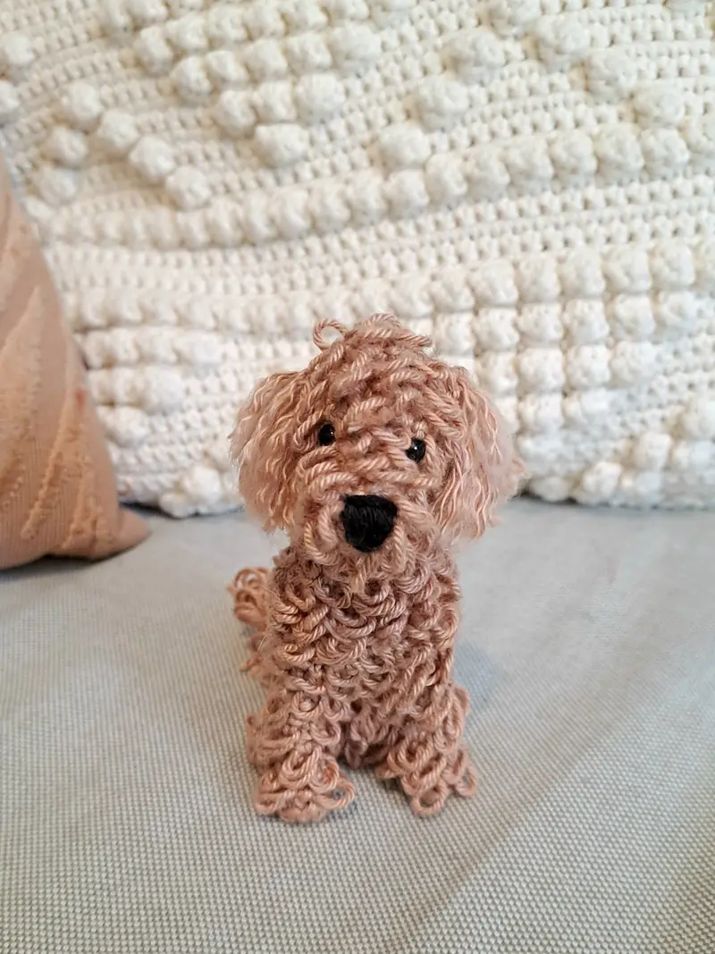Poodle Crochet Pattern – Amigurumi Dog PDF, Mini Poodle Plushie, Digital Crochet Toy Pattern
