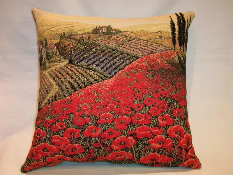 Poppy Pillow Tapestry