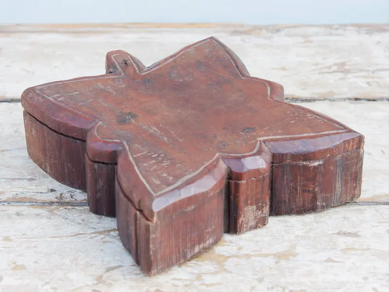 porta tikka, scatola indiana antica cod.BOX42