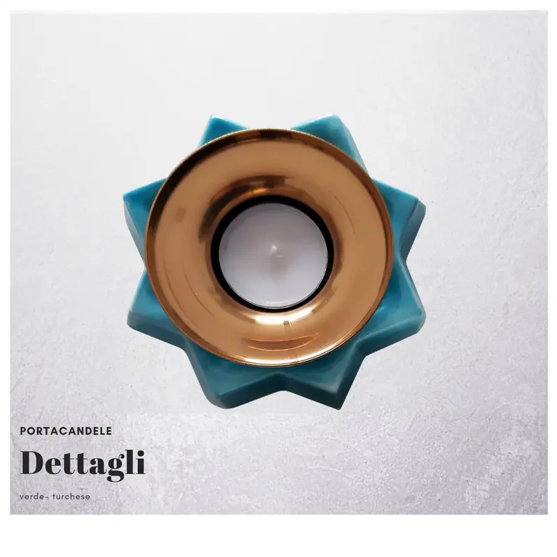 Portacandela in ceramica Dettagli