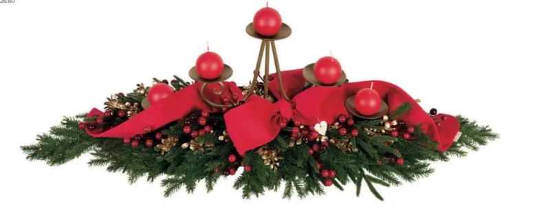 Portacandele 5 fiamme Santa Claus