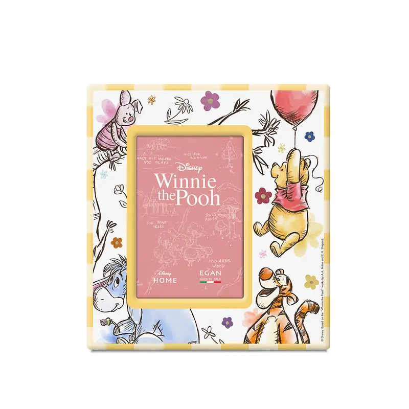 Portafoto Winnie The Pooh Cm 12x13 (Int.7x10) Giallo