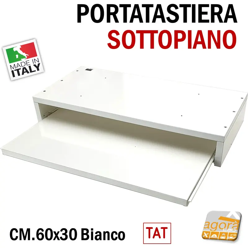 PORTATASTIERA PC SOTTOPIANO ESTRAIBILE TAT PIANETTO AGGIUNTIVO CON RIPIANO X SCRIVANIA
