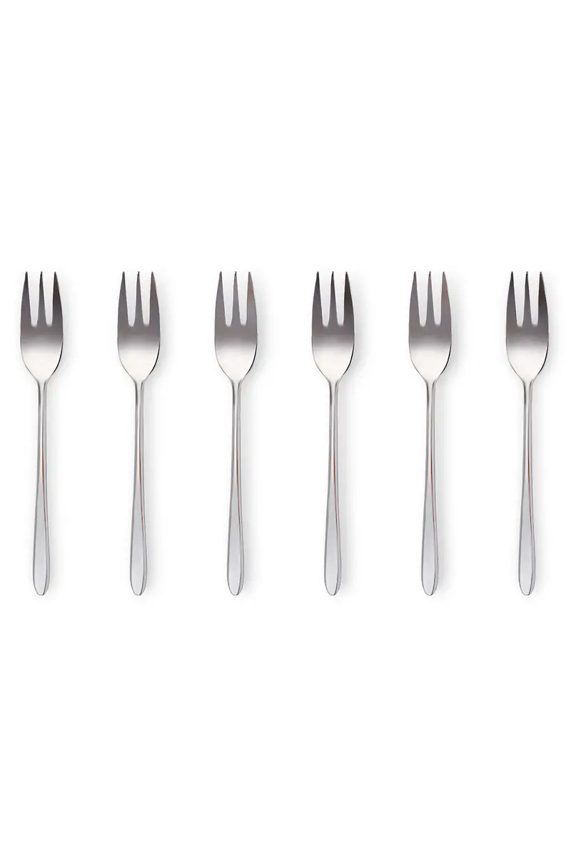 POSATEMalachite acciaio lucido - set 6 forchette dolce