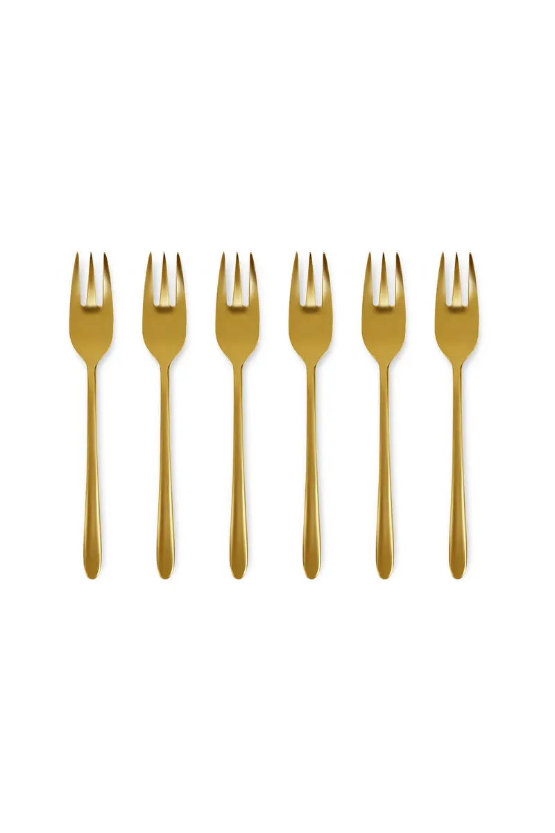 POSATEMalachite oro lucido - set 6 forchette dolce