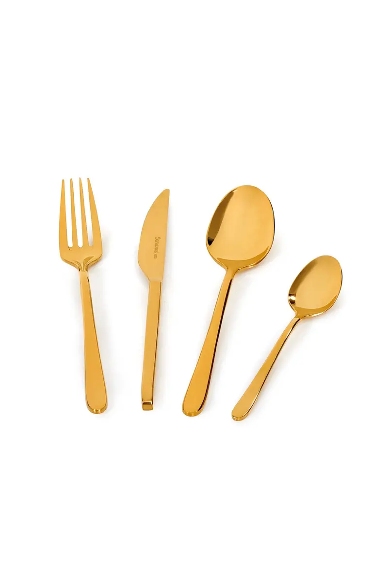 POSATEMalachite oro lucido - set posate 24 pezzi