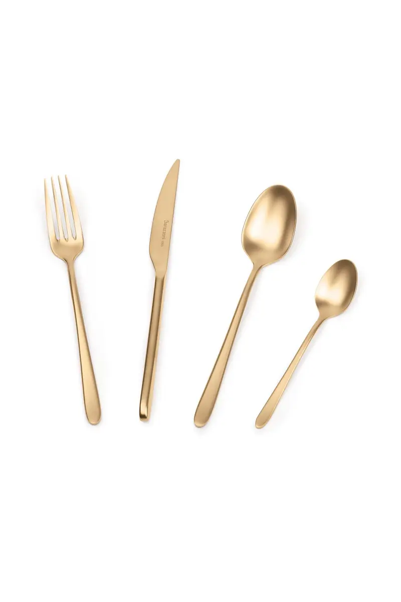 POSATEMalachite oro satinato - set posate 24 pezzi