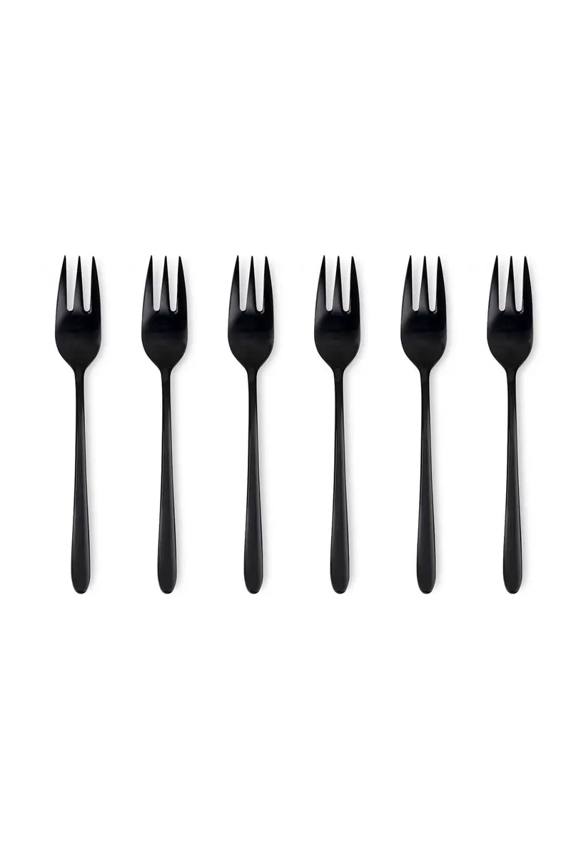 POSATEMalachite titanio lucido - set 6 forchette dolce