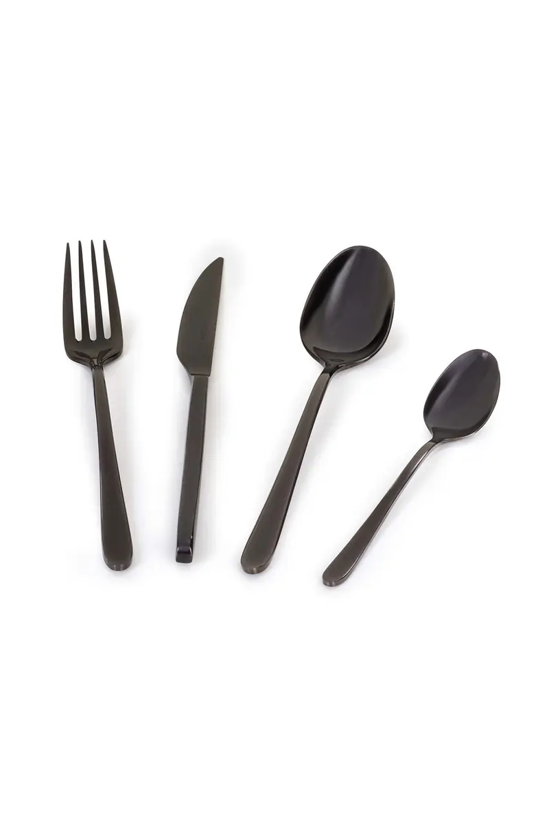 POSATEMalachite titanio lucido - set posate 24 pezzi