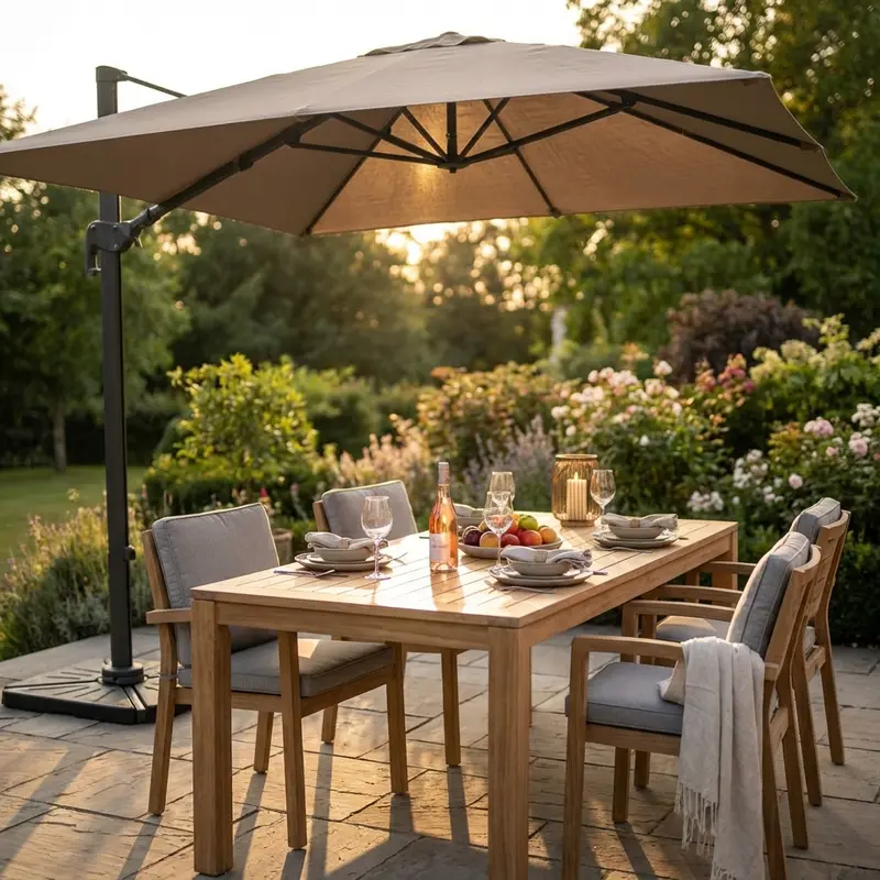 Poseidone - ombrellone da giardino 3 x 4 m