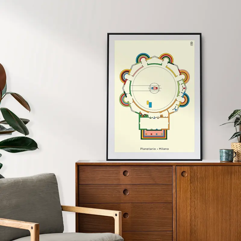 Poster 50x70 Il Planetario - Milano