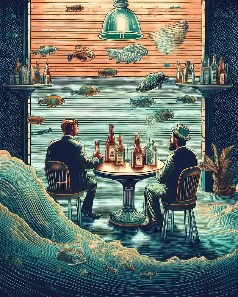 Poster " Il bar sotto il mare "