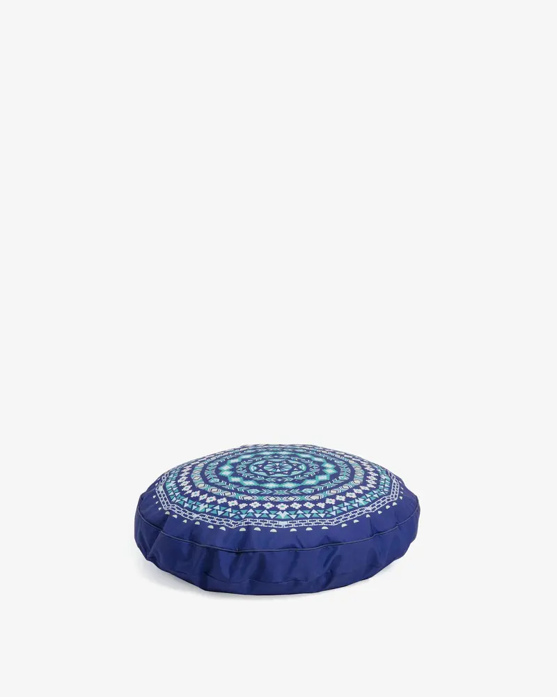 Pouf Ashleen Ø 60 cm blu