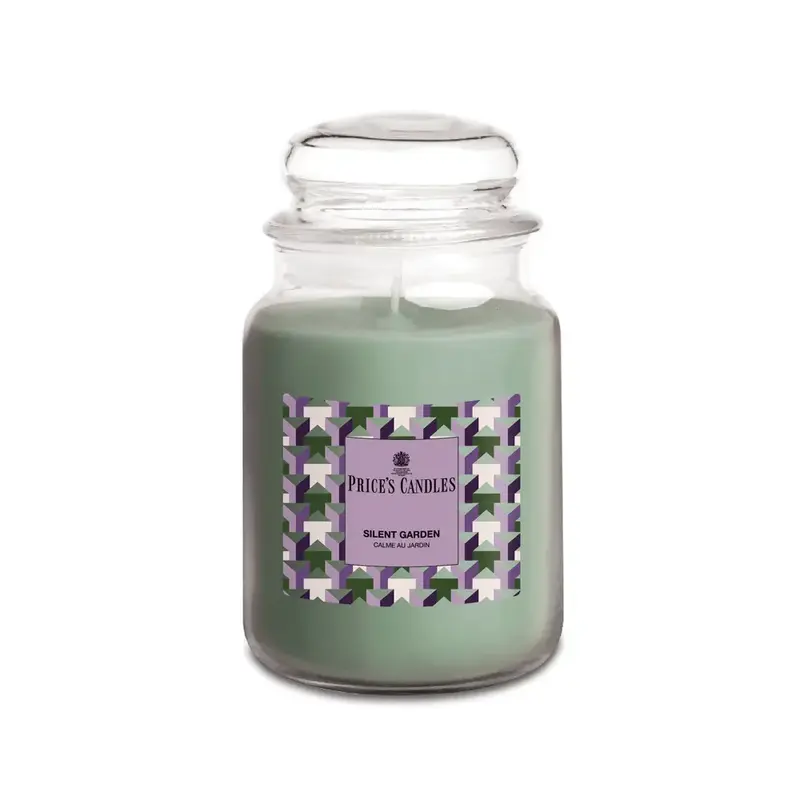 PRICE' S CANDLES - SILENT GARDEN CANDELA PROFUMATA GIARA GRANDE