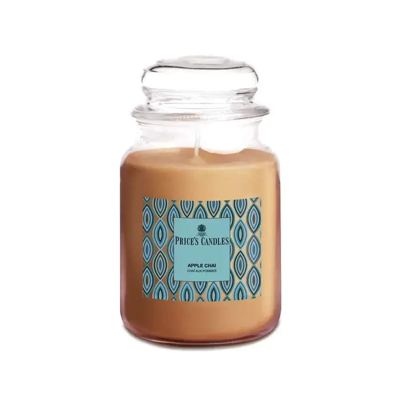 PRICE'S CANDLES -APPLE CHAI CANDELA PROFUMATA GIARA GRANDE