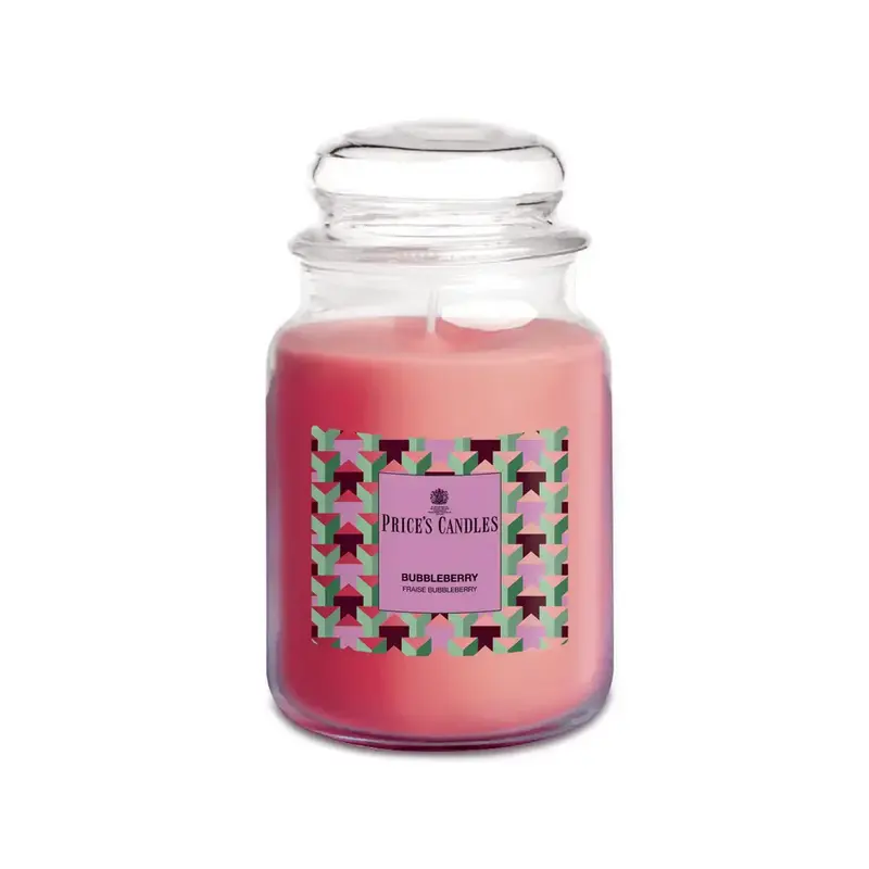 PRICE'S CANDLES - BUBBLEBERRY CANDELA PROFUMATA GIARA GRANDE