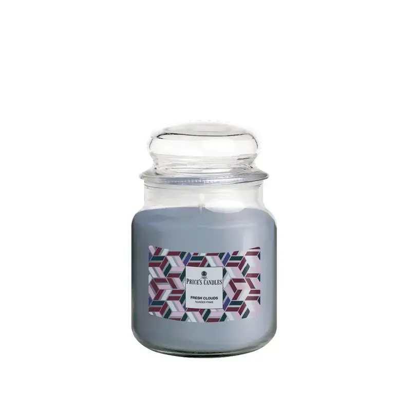 PRICE'S CANDLES - FRESH CLOUDS CANDELA PROFUMATA GIARA MEDIA