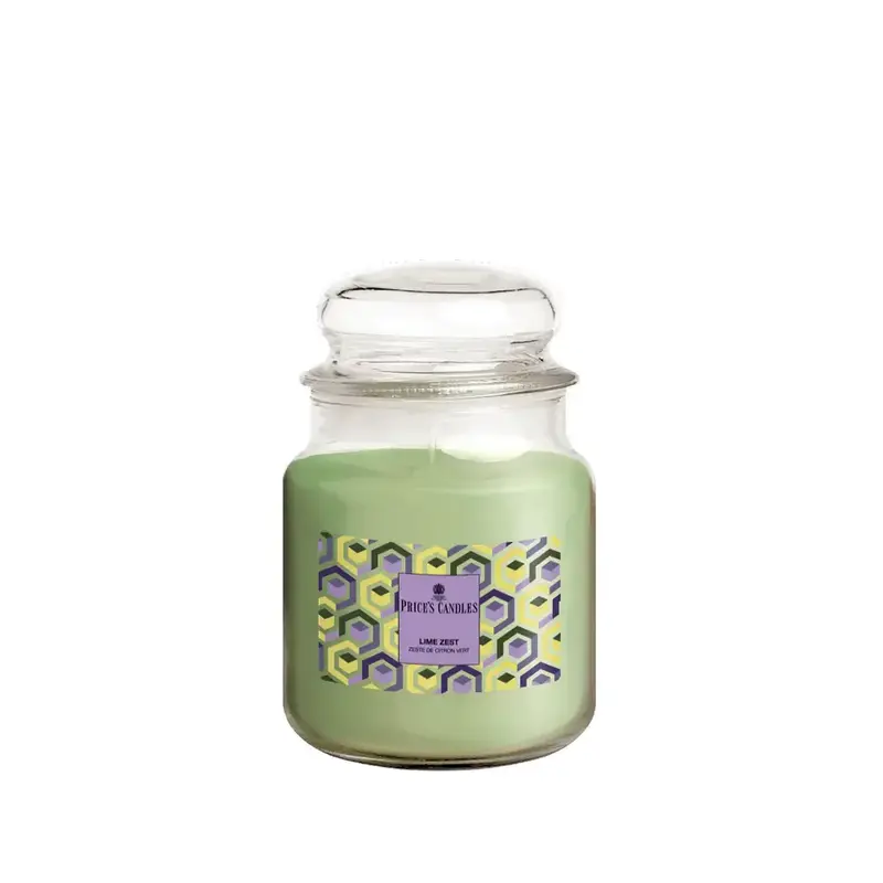 PRICE'S CANDLES - LIME ZEST CANDELA PROFUMATA GIARA MEDIA