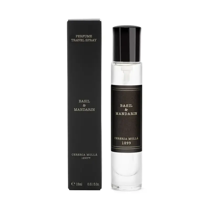 Profumo travel size 15 ml Basil & Mandarin | Cereria Molla 1899