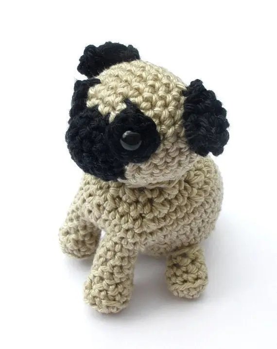 Pug stuffed plush toy