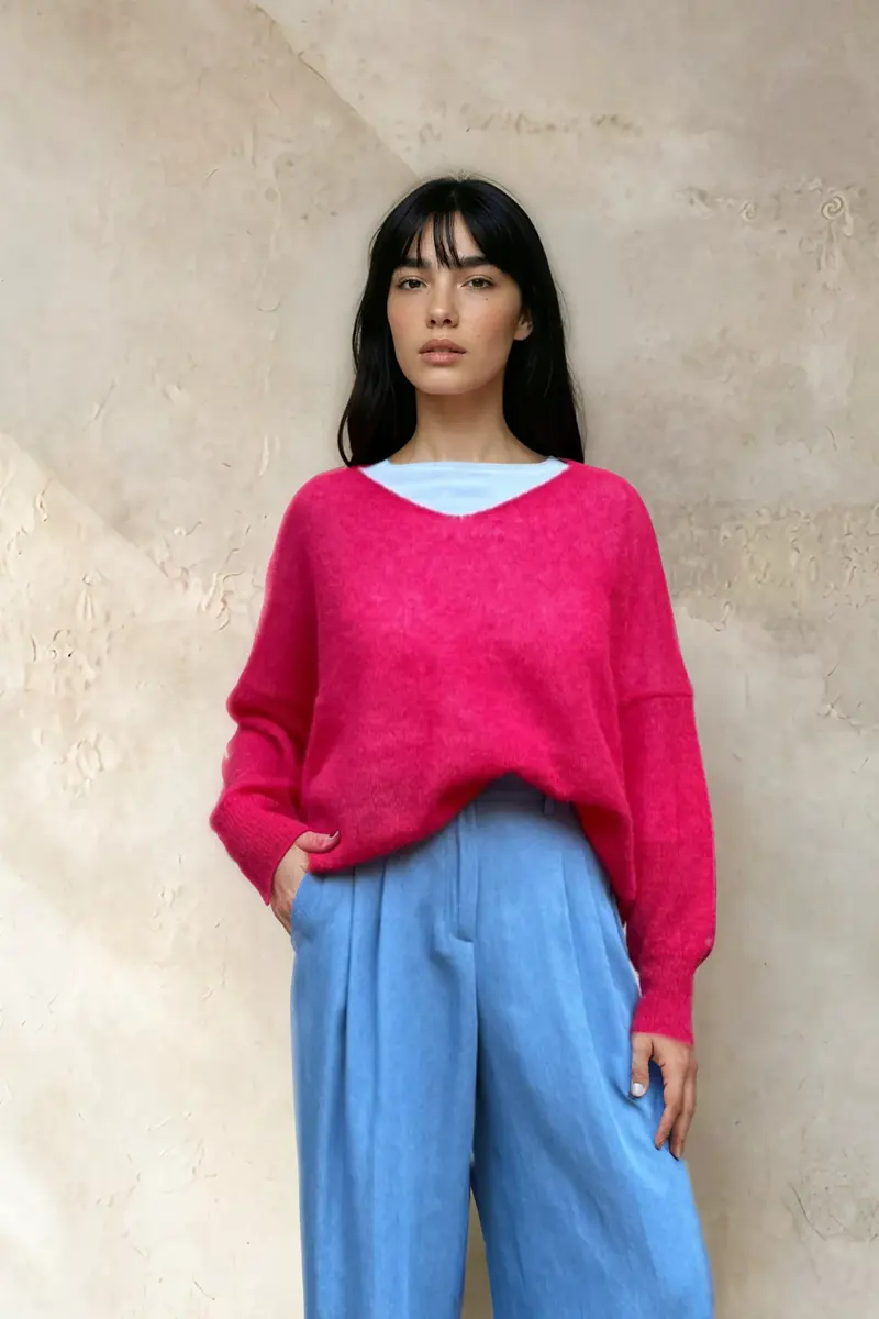 PULL NUVOLA - ciliegia