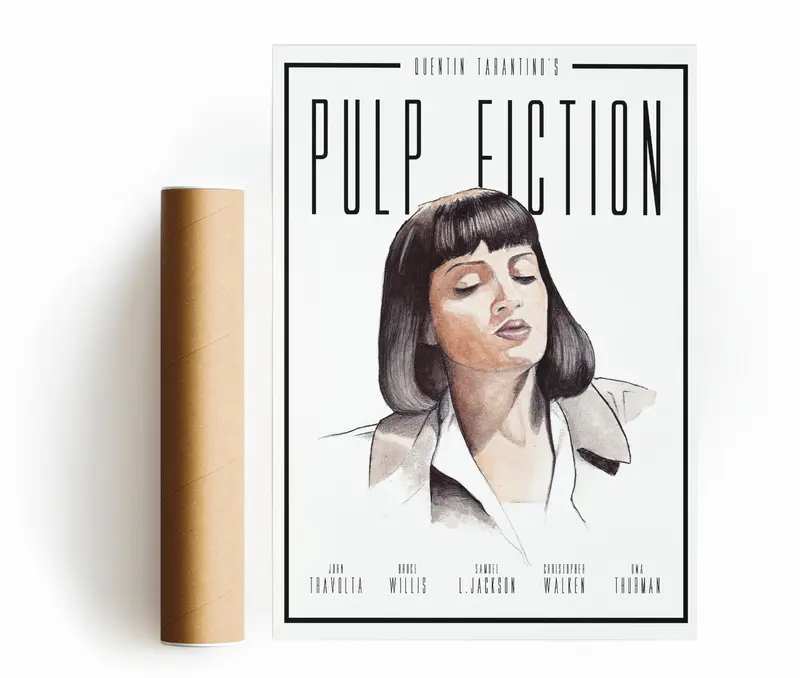 PULP FICTION MIA STAMPA D'ARTE