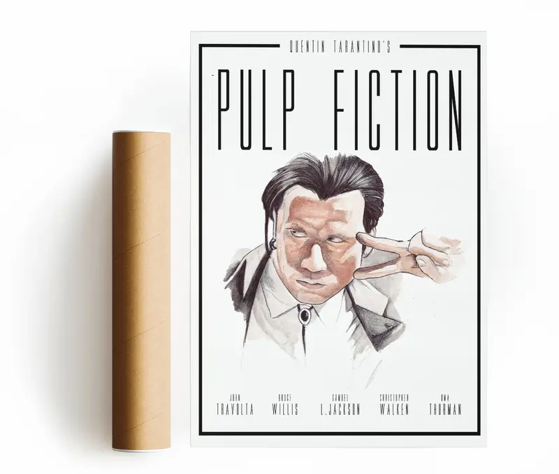 PULP FICTION VINCE STAMPA D'ARTE