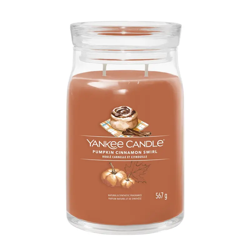 PUMPKING CINNAMON SWIRL -Yankee Candle- Giara Grande- cottage getaway - Signature