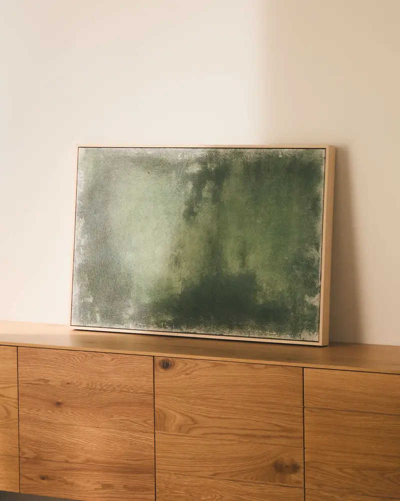 Quadro astratto Selnar verde 60 x 90 cm